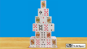 RISING CARD CASTLE by Mr. Magic Karten blitzartig zu großem Kartenhaus
