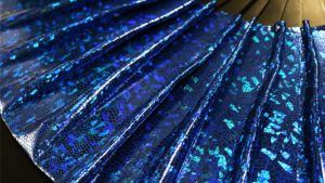 Appearing SnowStorming Fan V2 (Blue Hologram) by Victor Voitko erscheinender Fächer blau + Schnee