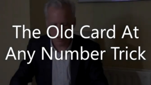 TOCAANT (The Old Card At Any Number Trick) by Brian Lewis video DOWNLOAD Kartenvoraussage in Zuschauerhand