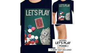 3DT / LET'S PLAY (Gimmick and Online Instructions) by JOTA Kartenspiel erscheint aus T-Shirt