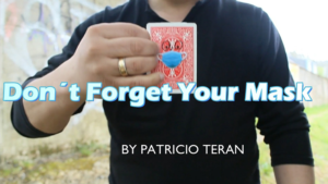 Don't Forget Your Mask by Patricio Teran video DOWNLOAD Gezeichnetes Gesicht mit Maske zu echtem Mund-Nasen-Schutz