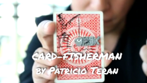 Card Fisher Man by Patricio Teran video DOWNLOAD Gezeichneter Seemann zieht Zuschauerkarte aus Meer