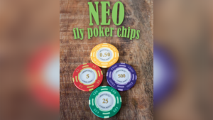 Neo Fly Poker Chips (Gimmicks and Online Instructions) by Leo Smetsers Zaubertricks mit Chips