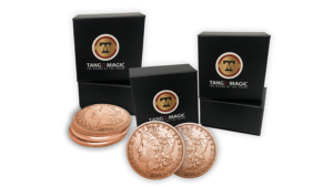 Copper Morgan Expanded Shell plus 4 four Regular Coins (Gimmicks and Online Instructions) by Tango Magic 4 Münzen und Erweiterte S