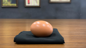 EGG BAG BLACK by Bacon Magic Eierbeutel schwarz mit Holzei Zaubertrick