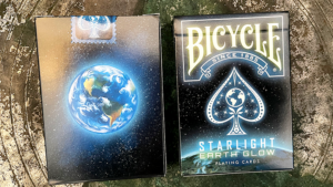 Bicycle Starlight Earth Glow Playing Cards by Collectable Playing Cards Planet Erde Weltraum Poker Kartenspiel