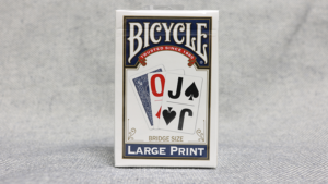 Bicycle Super Jumbo Bridge (Blue) by USPCC Kartenspiel Bridge Spielkarten große Werte Blau