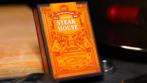 Steak House Playing Cards by Fast Foods Playing Cards Steakhaus Poker Kartenspiel orange limitiert