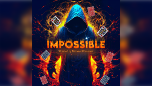 IMPOSSIBLE (Blue) by Mickael Chatelain unterschriebene Zuschauerkarte erscheint in Umschlag, blau