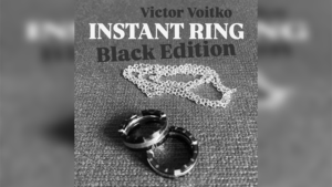 Instant Ring (silver/black, Size 12) by Viktor Voitko Ring durch Flasche US-Größe 12