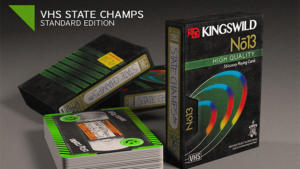1982 VHS-State Champs Playing Cards by Kings Wild Project Poker Spielkarten holografisch
