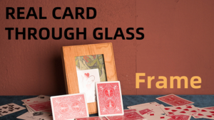 Real Card Through Glass (Frame) by Yang Lei Karte durch Glas