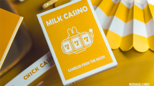 The Milk Casino Deck by Bacon Playing Card Company Poker Kartenspiel gelb