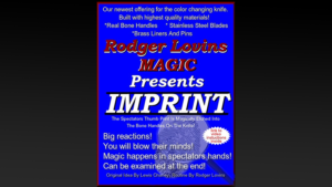 Imprint by Rodger Lovins Fingerabdruck prägt sich auf Messergriff ein