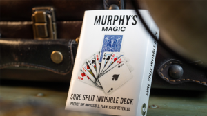 SURE SPLIT Invisible Deck Bicycle (Blue) by Murphy's Magic Invisible Deck blau BESTE Version