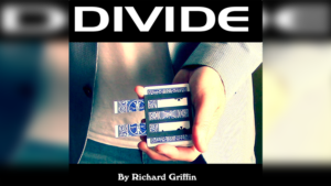 Divide (Blue) by Richard Griffin in 5 Teile geteilte Karte wiederhergestellt blau