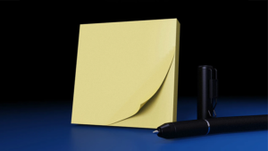 The Iarvel Magic Post-It Pad (Yellow) by Iarvel Magic Post-it Block überträgt Geschriebenes gelbe Version