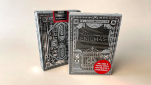 ENIGMAS Midnight Edition Playing Cards Poker Kartenspiel schwarz mit Rätselkarten