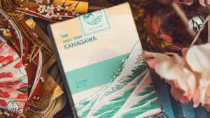 The Great Wave off Kanagawa V3 (Fresh Spring / Peppermint Green) Playing Cards Poker Kartenspiel grün limitiert