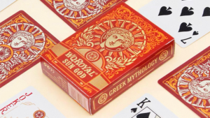 Sun God Greek Mythology Themed Red Edition Playing Cards Poker Kartenspiel rot