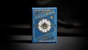 FULTON'S GUNSMOKE PLAYING CARDS Western Poker Kartenspiel blau