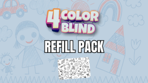 4 Color Blind Refill by Guillaume Bienne 100 Visitenkarten für 4 Color Blind