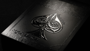 Aqua Black Invisible Playing Cards by MPC Kunststoff Poker Kartenspiel transparent schwarz