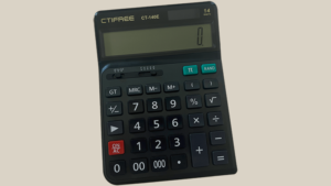 Electricks Quantum Calculator (Black) Taschenrechner mit Bluetooth Verbindung schwarz