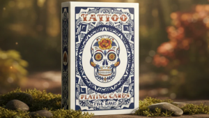 Tattoo Playing Cards by PVC Totenkopf Poker Spielkarten blau