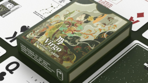 Virgo Playing Cards by WohStudio Sternzeichen Poker Kartenspiel Jungfrau grün