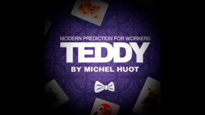 Teddy by Michel Huot & Gentlemen's Magic Plüschbär trägt Anhänger mit gewähltem Namen