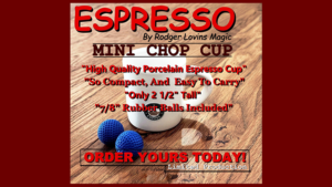 Mini Chop Cup by Rodger Lovins Magic Gimmick Espressotasse und magnetischer Ball