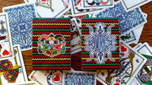 Vaivorykšte (Standard) Playing Cards litauische Volkskultur Poker Kartenspiel blau