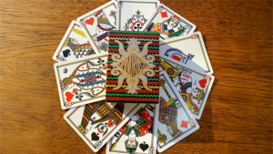 Vaivorykšte (Limited Edition) Playing Cards Litauen Poker Kartenspiel blau Goldfolie