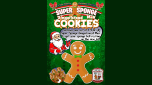 Super Sponge Gingerbread Men Cookies (4) Schwamm Lebkuchenmännchen 4 Stück
