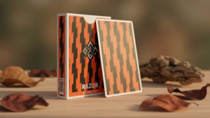 Razor Playing Cards by WohStudios Poker Spielkarten Blitz orange schwarz