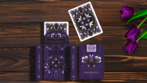 Grand Tulip Purple Playing Cards by Dutch Card House Company Tulpen Poker Spielkarten lila
