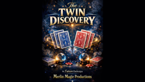 The Twin Discovery by Fabien Delvoye & Merlin Magie Productions (Blue) doppelte Kartenvorhersage blau