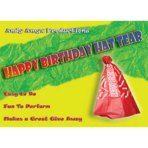 Happy Birthday Hat Tear by Andy Amyx Papierzerreißen und restaurieren Geburtstagshut