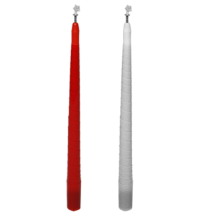 Farbwechselnde verschwindende Kerze rot/weiß, Color Changing and Vanishing Candles (Red to White) -