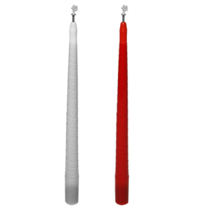 Farbwechselnde verschwindende Kerze weiß/rot, Color Changing and Vanishing Candles (White to Red)