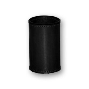 Zylinder aus Leder schwarz für Zylinder und Münzen Trick Leather Coin Cylinder (Black, Dollar Size)