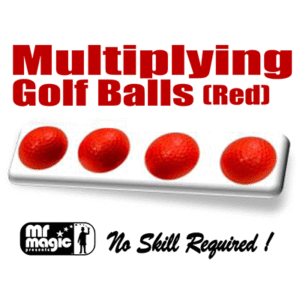 Multiplying Golf Balls (Red) by Mr. Magic Chicagoer Balltrick Golfbälle rot