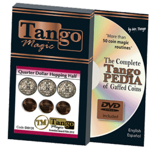 Hopping Half with Quarter (w/DVD) (D0131) von Tango - Zaubertrick