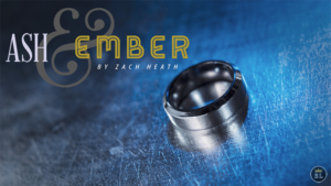 Ash and Ember Silver Beveled Size 7 (2 Rings) by Zach Heath - Zauberring