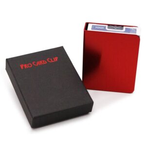 Kartenklammer Rot Metall Pro Card Clip Red