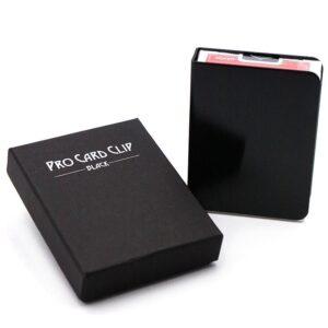 Kartenklammer Schwarz Metall Pro Card Clip Black