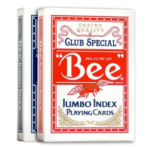 Bee Jumbo Index Poker Kartenspiel mit Jumbo Index