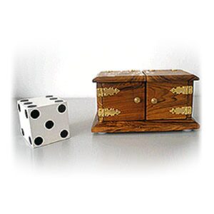 Würfelkasten aus Holz Die Box Teak Wood