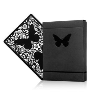Futterfly Playing Cards Poker Kartenspiel schwarz weiß